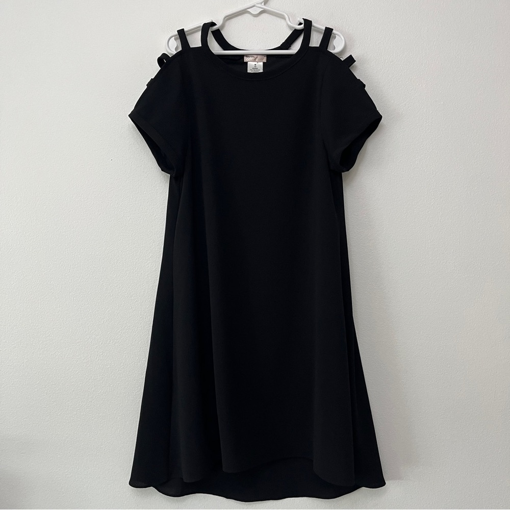 Sally Miller Couture Black Aubrey Girls Dress M